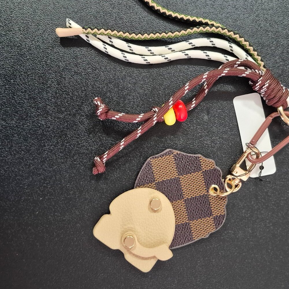 Genuine Leather Lion Bag Charm Pendant Handmade Bag Accessories Bag Hanging Gift - Picture 6 of 8